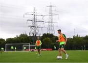8 September 2018; Ciaran Clark during a Republic of Ireland training session at Dragon Park in Newport, Wales. Photo by Stephen McCarthy/Sportsfile
