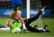 8 September 2018; Caoimhin Kelleher during a Republic of Ireland training session at Dragon Park in Newport, Wales. Photo by Stephen McCarthy/Sportsfile
