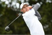 8 September 2018; Denzel Ieremia of New Zealand watches his tee shot from the 3rd tee box during the 2018 World Amateur Team Golf Championships - Eisenhower Trophy competition at Carton House in Maynooth, Co Kildare. Photo by Matt Browne/Sportsfile