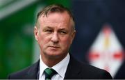 8 September 2018; Northern Ireland manager Michael O'Neill prior to the UEFA Nations League B Group 3 match between Northern Ireland and Bosnia & Herzegovina at Windsor Park in Belfast, Northern Ireland. Photo by David Fitzgerald/Sportsfile