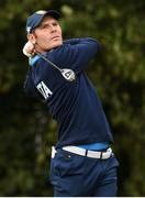 8 September 2018; Lorenzo Filippo Scalise of Italy watches his tee shot from the 3rd during the 2018 World Amateur Team Golf Championships - Eisenhower Trophy competition at Carton House in Maynooth, Co Kildare. Photo by Matt Browne/Sportsfile