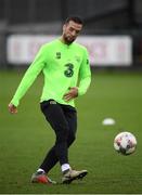8 September 2018; Shane Duffy during a Republic of Ireland training session at Dragon Park in Newport, Wales. Photo by Stephen McCarthy/Sportsfile