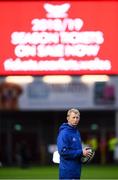 8 September 2018; Leinster head coach Leo Cullen prior to the Guinness PRO14 Round 2 match between Scarlets and Leinster at Parc y Scarlets in Llanelli, Wales. Photo by Stephen McCarthy/Sportsfile