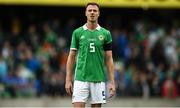 8 September 2018; Jonny Evans of Northern Ireland following the UEFA Nations League B Group 3 match between Northern Ireland and Bosnia & Herzegovina at Windsor Park in Belfast, Northern Ireland. Photo by David Fitzgerald/Sportsfile