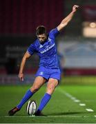 8 September 2018; Ross Byrne of Leinster kicks a conversion during the Guinness PRO14 Round 2 match between Scarlets and Leinster at Parc y Scarlets in Llanelli, Wales. Photo by Stephen McCarthy/Sportsfile