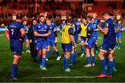 8 September 2018; Leinster players following the Guinness PRO14 Round 2 match between Scarlets and Leinster at Parc y Scarlets in Llanelli, Wales. Photo by Stephen McCarthy/Sportsfile