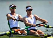 9 September 2018; Mark O'Donovan, left, and Shane O'Driscoll of Ireland competing in the Men's Pair heat event during day one of the World Rowing Championships in Plovdiv, Bulgaria. Photo by Seb Daly/Sportsfile