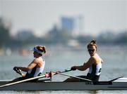 9 September 2018; Aifric Keogh, right, and Emily Hegarty, left, of Ireland prior to competing in the Women's Pair heat event during day one of the World Rowing Championships in Plovdiv, Bulgaria. Photo by Seb Daly/Sportsfile