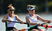 9 September 2018; Emily Hegarty, right, and Aifric Keogh of Ireland competing in the Women's Pair heat event during day one of the World Rowing Championships in Plovdiv, Bulgaria. Photo by Seb Daly/Sportsfile