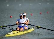 9 September 2018; Matthew Rossiter, left, and Oliver Cook of Great Britain competing in the Men's Pair heat event during day one of the World Rowing Championships in Plovdiv, Bulgaria. Photo by Seb Daly/Sportsfile
