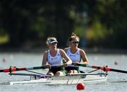 9 September 2018; Emily Hegarty, left, and Aifric Keogh of Ireland prior to competing in the Women's Pair heat event during day one of the World Rowing Championships in Plovdiv, Bulgaria. Photo by Seb Daly/Sportsfile