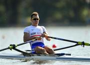 9 September 2018; Samuel Mottram of Great Britain competing in the Lightweight Men's Single Sculls heat event during day one of the World Rowing Championships in Plovdiv, Bulgaria. Photo by Seb Daly/Sportsfile