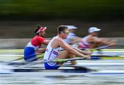 9 September 2018; Harry Leask of Great Britain competing in the Men's Single Sculls event during day one of the World Rowing Championships in Plovdiv, Bulgaria. Photo by Seb Daly/Sportsfile