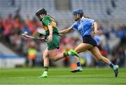 9 September 2018; Laura Collins of Kerry in action against Caragh Dawson of Dublin during the Liberty Insurance All-Ireland Premier Junior Camogie Championship Final match between Dublin and Kerry at Croke Park in Dublin. Photo by Piaras Ó Mídheach/Sportsfile