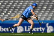 9 September 2018; Aoife Bugler of Dublin scores her side's first goal during the Liberty Insurance All-Ireland Premier Junior Camogie Championship Final match between Dublin and Kerry at Croke Park in Dublin. Photo by Piaras Ó Mídheach/Sportsfile