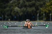 9 September 2018; Denise Walsh, front, and Aoife Casey of Ireland competing in the Lightweight Women's Double Sculls heat event during day one of the World Rowing Championships in Plovdiv, Bulgaria. Photo by Seb Daly/Sportsfile