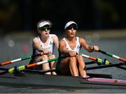 9 September 2018; Aoife Casey, left, and Denise Walsh of Ireland competing in the Lightweight Women's Double Sculls heat event during day one of the World Rowing Championships in Plovdiv, Bulgaria. Photo by Seb Daly/Sportsfile