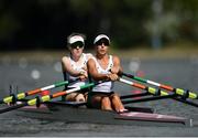 9 September 2018; Denise Walsh, right, and Aoife Casey of Ireland competing in the Lightweight Women's Double Sculls heat event during day one of the World Rowing Championships in Plovdiv, Bulgaria. Photo by Seb Daly/Sportsfile