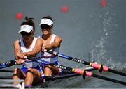 9 September 2018; Emily Craig, left, and Eleanor  Piggott of Great Britain competing in the Lightweight Women's Double Sculls heat event during day one of the World Rowing Championships in Plovdiv, Bulgaria. Photo by Seb Daly/Sportsfile
