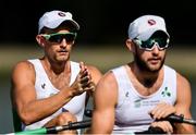 9 September 2018; Gary O'Donovan, left, and Paul O'Donovan of Ireland prior to competing in the Lightweight Men's Double Sculls heat event during day one of the World Rowing Championships in Plovdiv, Bulgaria. Photo by Seb Daly/Sportsfile