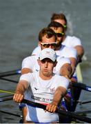 9 September 2018; James Johnston, front, Adam Neill, Jacob Dawson and Thomas Ford of Great Britain competing in the Men's Four heat event during day one of the World Rowing Championships in Plovdiv, Bulgaria. Photo by Seb Daly/Sportsfile