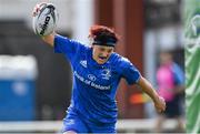 9 September 2018; Lindsey Peat of Leinster celebrates after scoring her and her side's second try during the 2018 Women’s Interprovincial Rugby Championship match between Connacht and Leinster at the Sportgrounds in Galway. Photo by Brendan Moran/Sportsfile