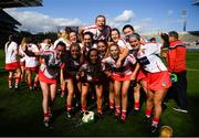 9 September 2018; Cork players celebrate following the Liberty Insurance All-Ireland Intermediate Camogie Championship Final match between Cork and Down at Croke Park in Dublin. Photo by David Fitzgerald/Sportsfile