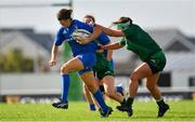 9 September 2018; Jeamie Deacon of Leinster is tackled by Annmarie O’Hora of Connacht during the 2018 Women’s Interprovincial Rugby Championship match between Connacht and Leinster at the Sportgrounds in Galway. Photo by Brendan Moran/Sportsfile