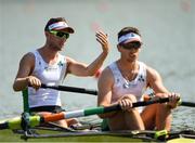 9 September 2018; Mark O'Donovan, left, and Shane O'Driscoll of Ireland prior to competing in the Men's Pair heat event during day one of the World Rowing Championships in Plovdiv, Bulgaria. Photo by Seb Daly/Sportsfile