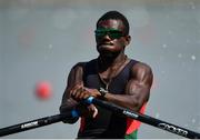 9 September 2018; Rillio Rio Rii of Vanuatu competing in the Men's Single Sculls heat event during day one of the World Rowing Championships in Plovdiv, Bulgaria. Photo by Seb Daly/Sportsfile