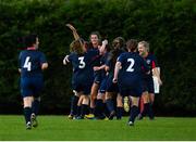 9 September 2018; Niamh O'Donoghue of Lakewood Athletic celebrates after scoring her sides first goal with teammates during the FAI Women’s Intermediate Shield Final match between TEK United and Lakewood Athletic at Newhill Park in Two Mile Borris, Tipperary.  Photo by Harry Murphy/Sportsfile