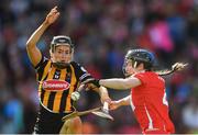 9 September 2018; Katie Power of Kilkenny in action against Pamela Mackey of Cork during the Liberty Insurance All-Ireland Senior Camogie Championship Final match between Cork and Kilkenny at Croke Park in Dublin. Photo by Piaras Ó Mídheach/Sportsfile