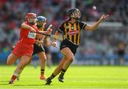 9 September 2018; Julie Ann Malone of Kilkenny in action against Libby Coppinger of Cork during the Liberty Insurance All-Ireland Senior Camogie Championship Final match between Cork and Kilkenny at Croke Park in Dublin. Photo by Piaras Ó Mídheach/Sportsfile