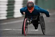 9 September 2018; Patrick Monahan of Le Cheile AC, Co. Kildare, competing in the Wheelchair event at the Kia Race Series Finale – Mondello International 10K at Mondello Park in Naas, Co. Kildare. Photo by Sam Barnes/Sportsfile
