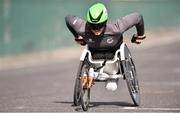 9 September 2018; Cillian Dunne of Borrisokane, Co. Tipperary, competing in the Wheelchair event at the Kia Race Series Finale – Mondello International 10K at Mondello Park in Naas, Co. Kildare. Photo by Sam Barnes/Sportsfile