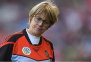 9 September 2018; Kilkenny manager Ann Downey during the closing stages of the Liberty Insurance All-Ireland Senior Camogie Championship Final match between Cork and Kilkenny at Croke Park in Dublin. Photo by Piaras Ó Mídheach/Sportsfile