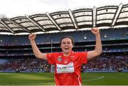 9 September 2018; Hannah Looney of Cork celebrates after the Liberty Insurance All-Ireland Senior Camogie Championship Final match between Cork and Kilkenny at Croke Park in Dublin. Photo by Piaras Ó Mídheach/Sportsfile