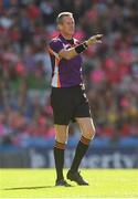 9 September 2018; Referee Eamon Cassidy during the Liberty Insurance All-Ireland Senior Camogie Championship Final match between Cork and Kilkenny at Croke Park in Dublin. Photo by Piaras Ó Mídheach/Sportsfile