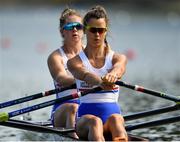 10 September 2018; Anna Thornton, right, and Charlotte Hodgkins-Byrne of Great Britain on their way to winning their Women's Double Sculls heat during day two of the World Rowing Championships in Plovdiv, Bulgaria. Photo by Seb Daly/Sportsfile