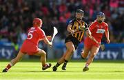 9 September 2018; Julie Ann Malone of Kilkenny in action against Libby Coppinger, left, and Orla Cronin of Cork during the Liberty Insurance All-Ireland Senior Camogie Championship Final match between Cork and Kilkenny at Croke Park in Dublin. Photo by Piaras Ó Mídheach/Sportsfile
