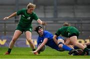 9 September 2018; Aoife McDermott of Leinster during the 2018 Women’s Interprovincial Rugby Championship match between Connacht and Leinster at the Sportgrounds in Galway. Photo by Brendan Moran/Sportsfile
