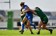 9 September 2018; Jeamie Deacon of Leinster is tackled by Annmarie O’Hora of Connacht during the 2018 Women’s Interprovincial Rugby Championship match between Connacht and Leinster at the Sportgrounds in Galway. Photo by Brendan Moran/Sportsfile