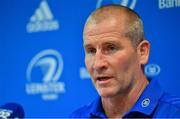 10 September 2018; Senior coach Stuart Lancaster during a Leinster Rugby press conference at Leinster Rugby Headquarters in Dublin. Photo by Ramsey Cardy/Sportsfile