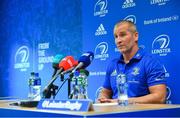 10 September 2018; Senior coach Stuart Lancaster during a Leinster Rugby press conference at Leinster Rugby Headquarters in Dublin. Photo by Ramsey Cardy/Sportsfile