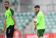 10 September 2018; Matt Doherty, right, and Shane Duffy during a Republic of Ireland training session at Municipal Stadium in Wroclaw, Poland. Photo by Stephen McCarthy/Sportsfile