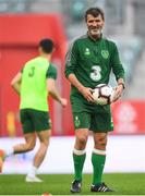 10 September 2018; Republic of Ireland assistant manager Roy Keane during a Republic of Ireland training session at Municipal Stadium in Wroclaw, Poland. Photo by Stephen McCarthy/Sportsfile