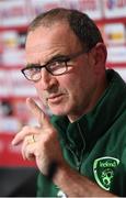10 September 2018; Republic of Ireland manager Martin O'Neill during a Republic of Ireland press conference at Municipal Stadium in Wroclaw, Poland. Photo by Stephen McCarthy/Sportsfile