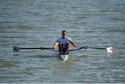11 September 2018; Samuel Mottram of Great Britain on his way to winning his Lightweight Men's Single Sculls repechage event on day three of the World Rowing Championships in Plovdiv, Bulgaria. Photo by Seb Daly/Sportsfile