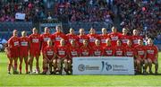9 September 2018; The Cork squad prior to the Liberty Insurance All-Ireland Senior Camogie Championship Final match between Cork and Kilkenny at Croke Park in Dublin. Photo by David Fitzgerald/Sportsfile