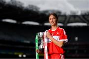 11 September 2018; In attendance at a photocall ahead of the TG4 All-Ireland Junior, Intermediate and Senior Ladies Football Championship Finals on Sunday next, is Junior finalist, Kate Flood of Louth. TG4 All-Ireland Ladies Football Championship Finals Captains Day at Croke Park, in Dublin. Photo by Eóin Noonan/Sportsfile